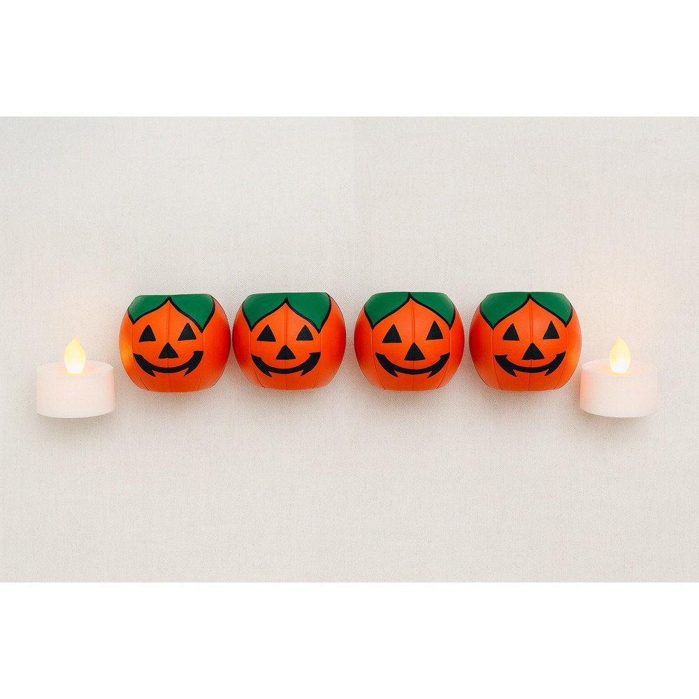 Halloween Napkin Rings‎ Set of 4 Pumpkin Jack O Lantern Table Decor